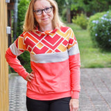 Schnittmuster Colorblocking Hoodie ENINGEN Gr. 34-56 : - Sewando