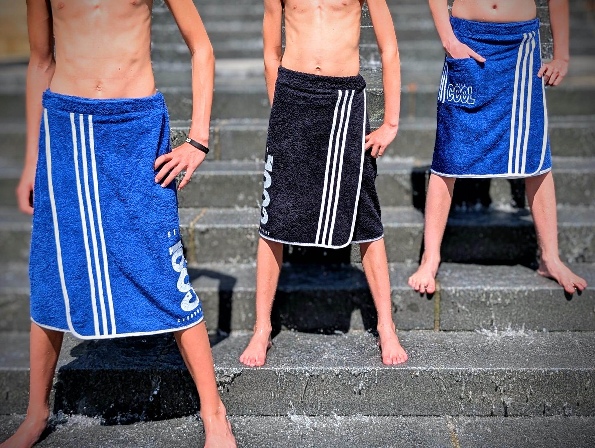 Schnittmuster *Bath Towel Set Splash Adults* Saunakilt, Handtuchturban Gr. 30/32 - 54/56 - Sewando