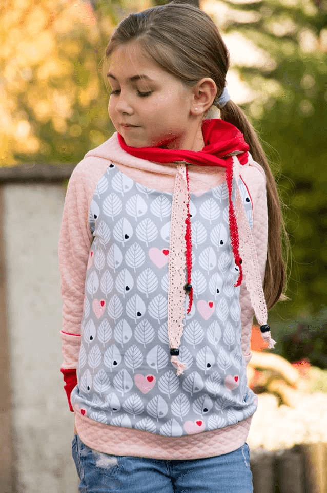 Raglan-Hoodie Kaja/Kajo Kids Gr. 80-170 - Sewando