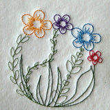 Stickdatei - Paradiesgarten (mit Federstich-Schmetterling) - Sewando
