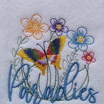 Stickdatei - Paradiesgarten (mit Federstich-Schmetterling) - Sewando