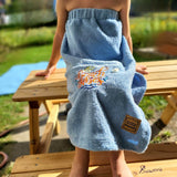 Schnittmuster *Bath Towel Set Splash Kids* Saunakilt, Handtuchturban Gr. 74-176 - Sewando