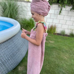 Schnittmuster *Bath Towel Set Splash Kids* Saunakilt, Handtuchturban Gr. 74-176 - Sewando