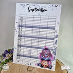 Kalender, Familienplaner 2025 zum Drucken - Sewando