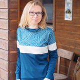 Schnittmuster Colorblocking Hoodie ENINGEN Gr. 34-56 : - Sewando