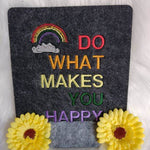 Stickdatei - Do what makes you happy (in 3 Größen) - Sewando