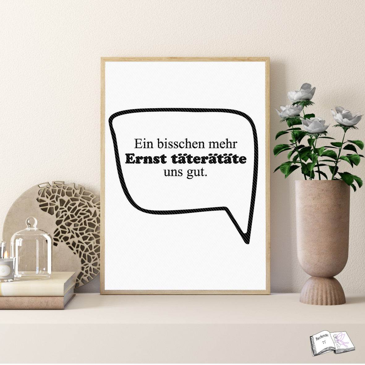 Digistamp Ein bisschen mehr Ernst Plotten, Sublimation, Drucken, ! - Sewando