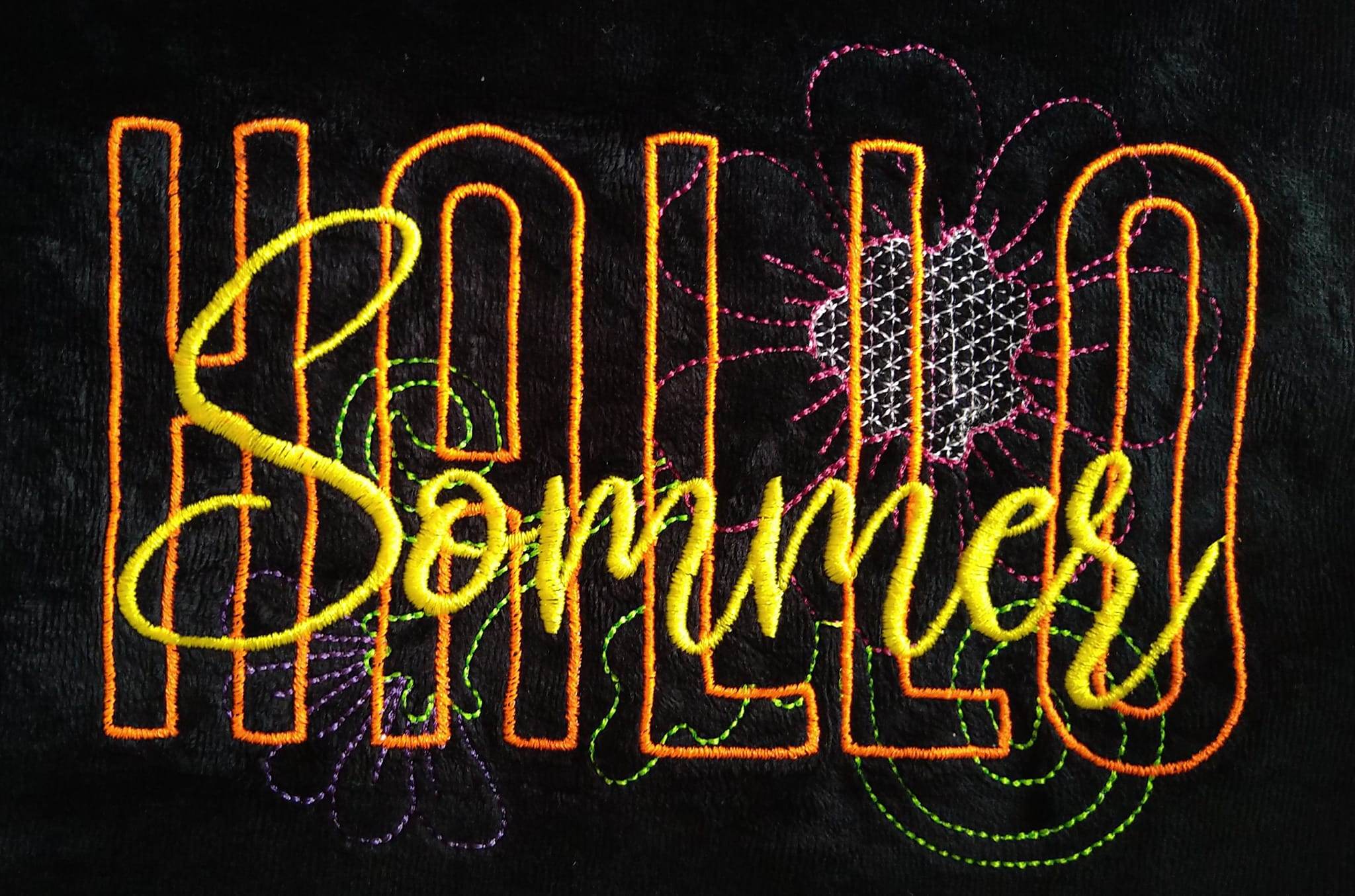 Stickdatei - HALLO Sommer - Sewando