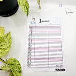 Kalender, Familienplaner 2025 zum Drucken - Sewando