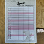 Kalender, Familienplaner 2025 zum Drucken - Sewando