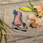 Stiefel Stickdatei – cooler Boots-Style mit floraler Attitüde für deine Stickmaschine - Sewando