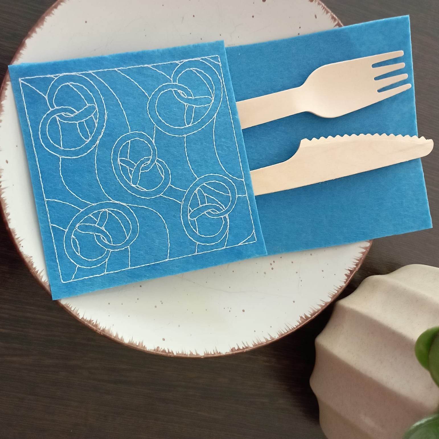 5x Stickdatei Brezeln Füllmuster - Sewando