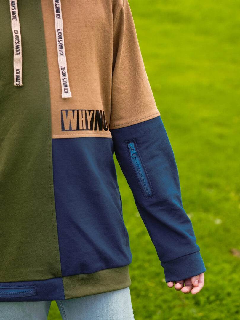 SORGLOS-SYSTEM Basicline Hoodie 135-170cm KG Kapuzenshirt Beamer-Ebook & DIN A0 BESONDERES PASSFORMSYSTEM - Sewando