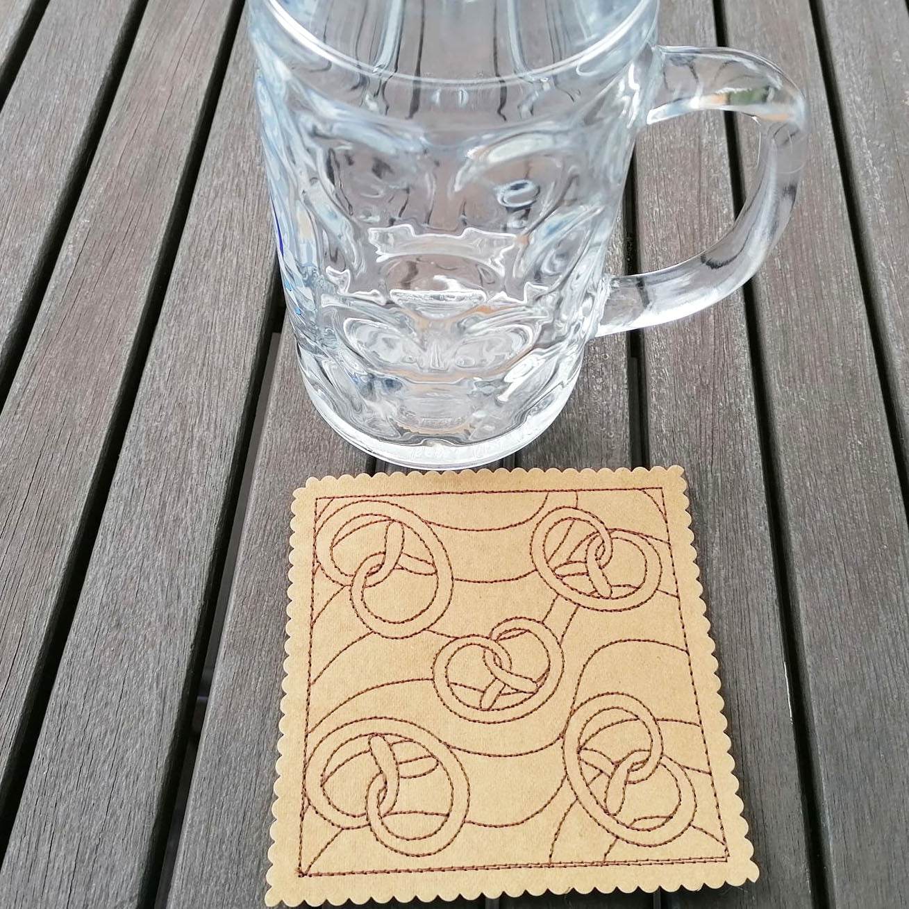5x Stickdatei Brezeln Füllmuster - Sewando