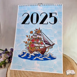 Kalender, Familienplaner 2025 zum Drucken - Sewando