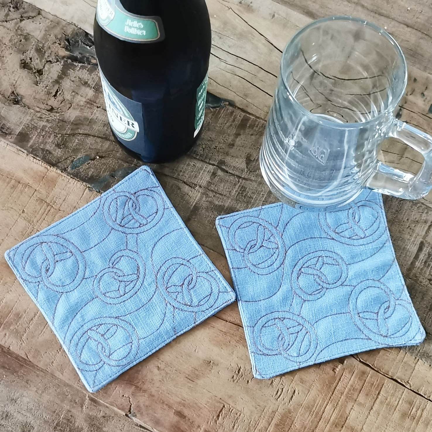 5x Stickdatei Brezeln Füllmuster - Sewando