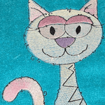 Stickdatei - Happy Stitching - Katze - Sewando