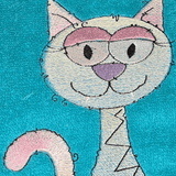Stickdatei - Happy Stitching - Katze - Sewando