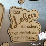 Plotterdatei Das Leben ist schön Plotten, Sublimation, Drucken, Digistamp, - Sewando