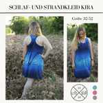 Schnittmuster Schlaf- und Strandkleid Racerback Kira für Damen Gr. 32-52 - Sewando
