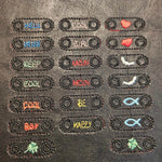 Stickdatei Lace Tags für Schnürschuhe - Sewando