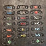 Stickdatei Lace Tags für Schnürschuhe - Sewando