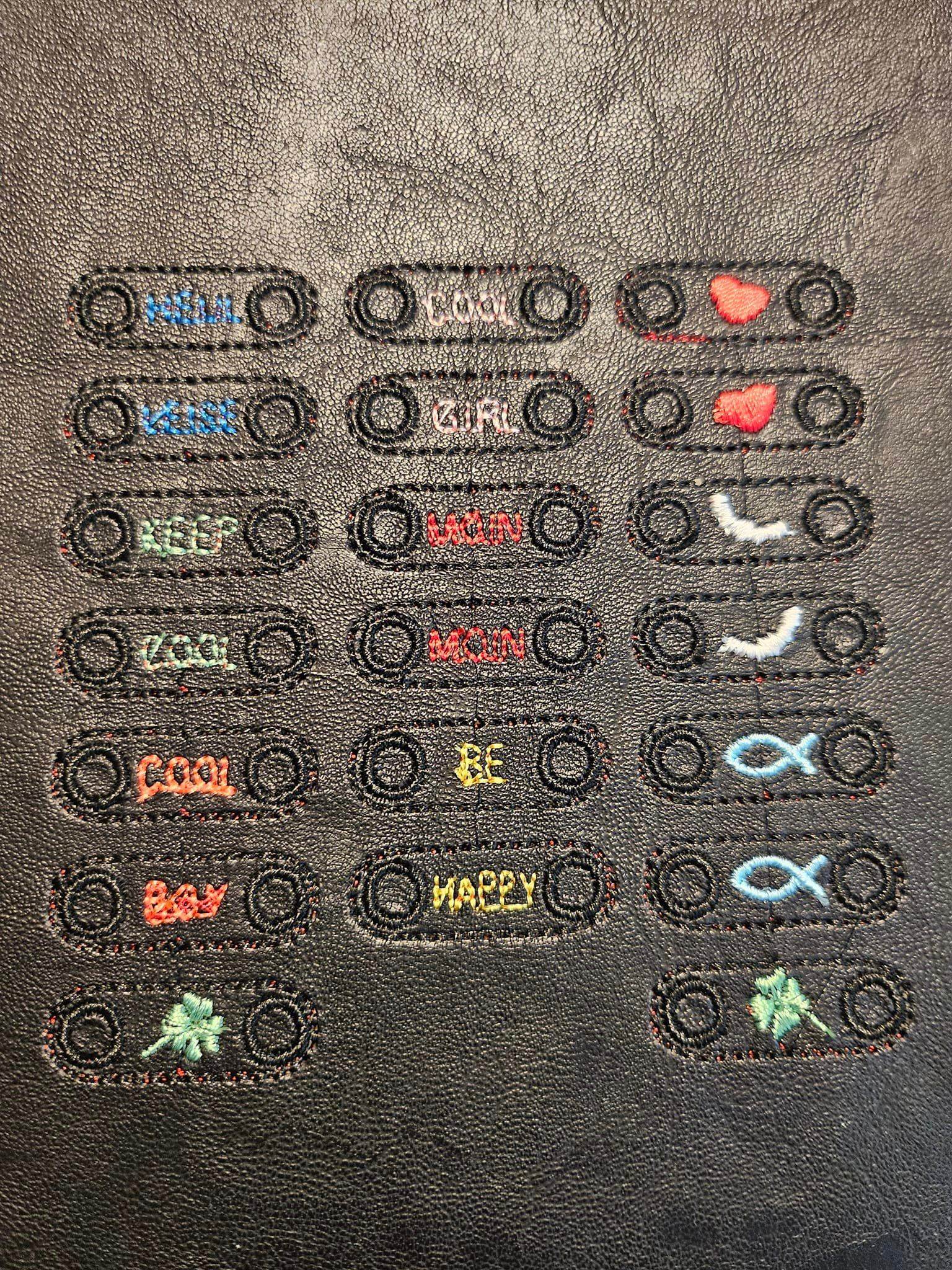 Stickdatei Lace Tags für Schnürschuhe - Sewando