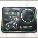 5x Stickdatei "Zocker" Controller mit Text