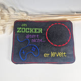 5x Stickdatei "Zocker" Controller mit Text