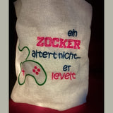 5x Stickdatei "Zocker" Controller mit Text
