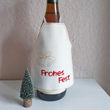 3x Stickdatei "Flaschenschürze Wein Weib Gesang"