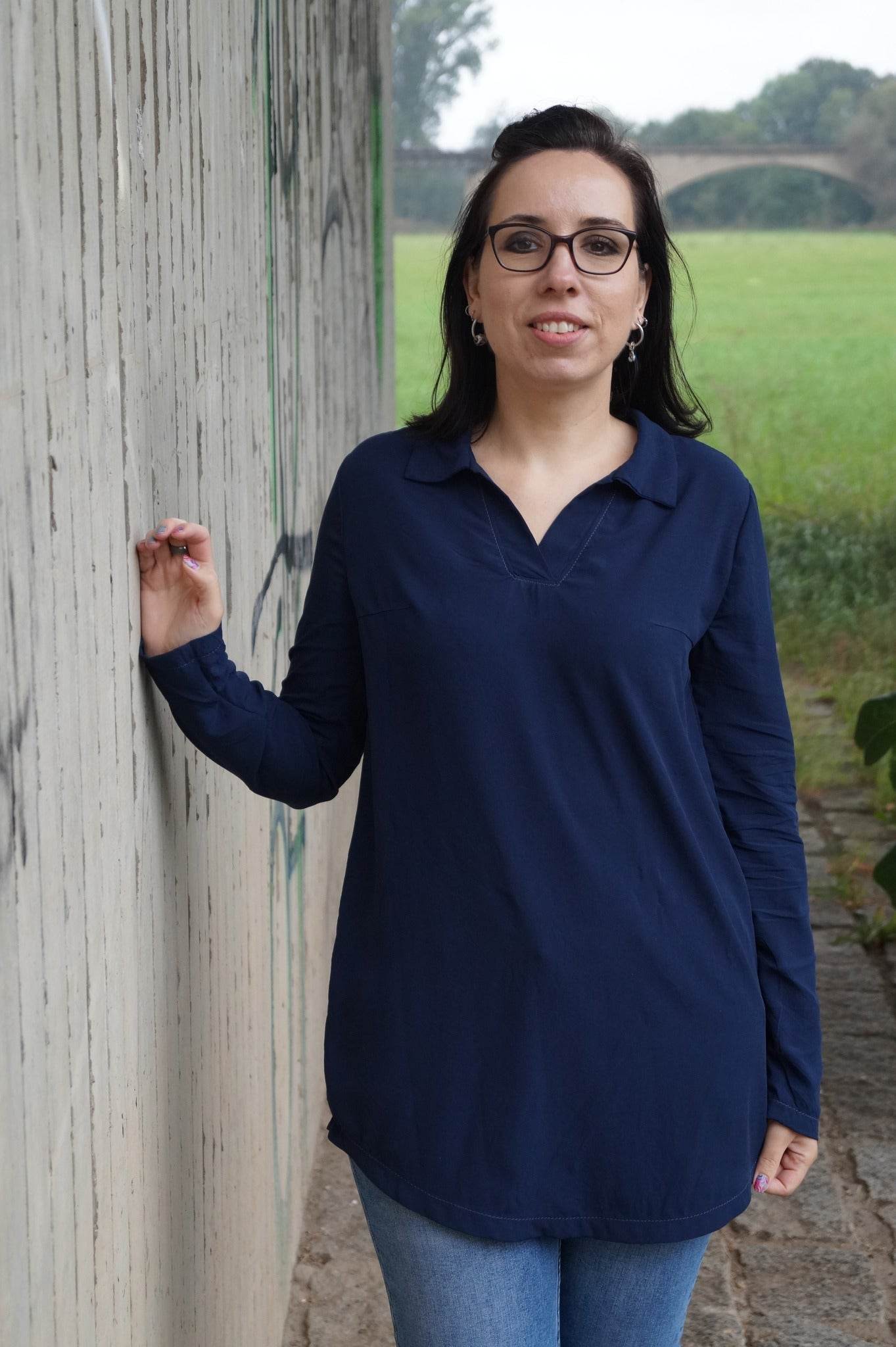 Schnittmuster Blusenshirt WEIDACH 1 - Webware Gr. 34-54 + Videoanleitung : - Sewando
