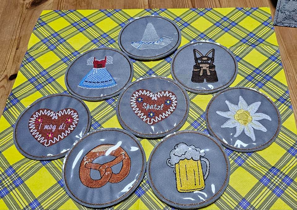 Stickdatei - Untersetzer Wies´n (Münchner Volksfest) - Sewando