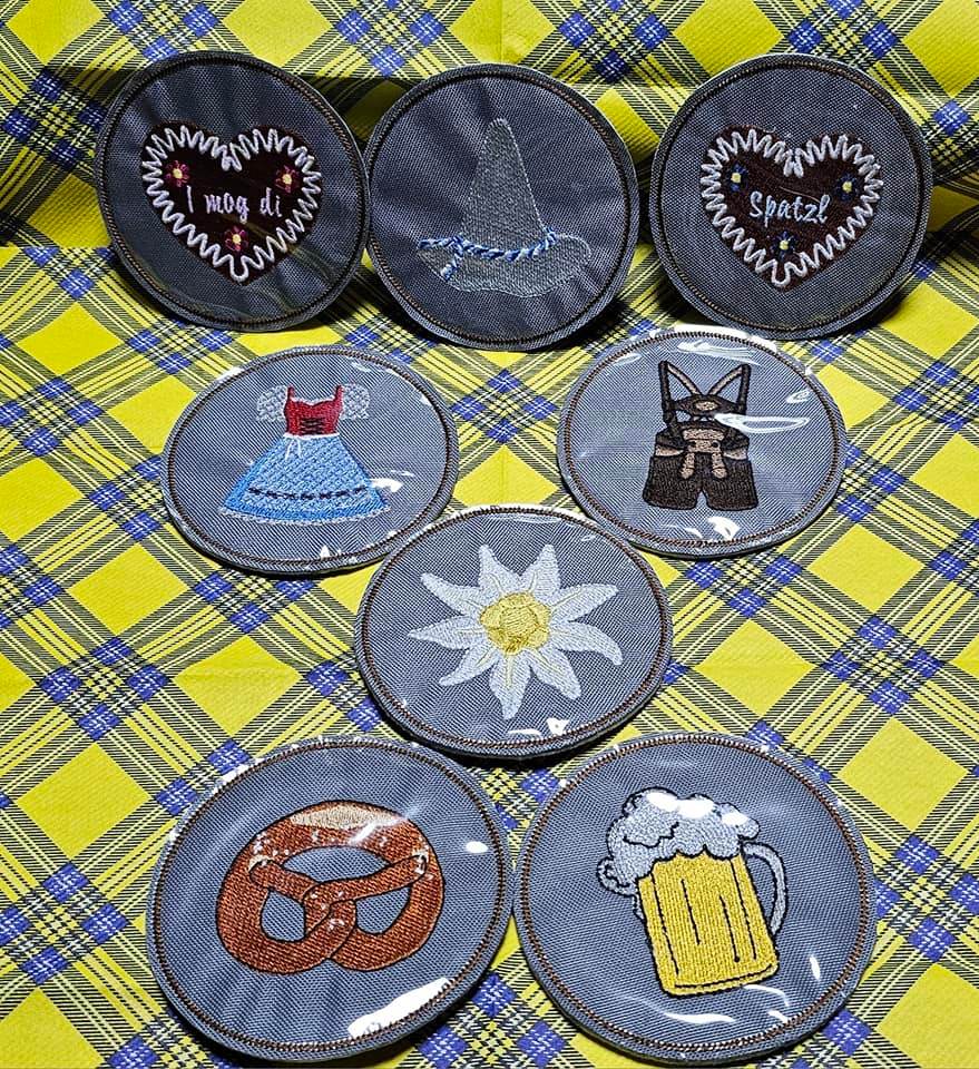 Stickdatei - Untersetzer Wies´n (Münchner Volksfest) - Sewando