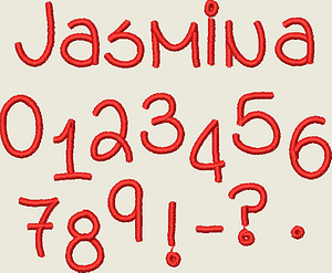 Stickdatei ABC ca. 5cm Buchstaben Schrift Alphabet Set 461 - Sewando