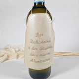 3x Stickdatei "Flaschenschürze Wein Weib Gesang"