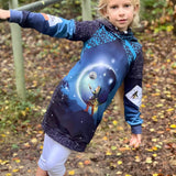 Schnittmuster *Big Grid Hoodiekleid Ballonkleid* #Kleid Gr. 62-176 - Sewando
