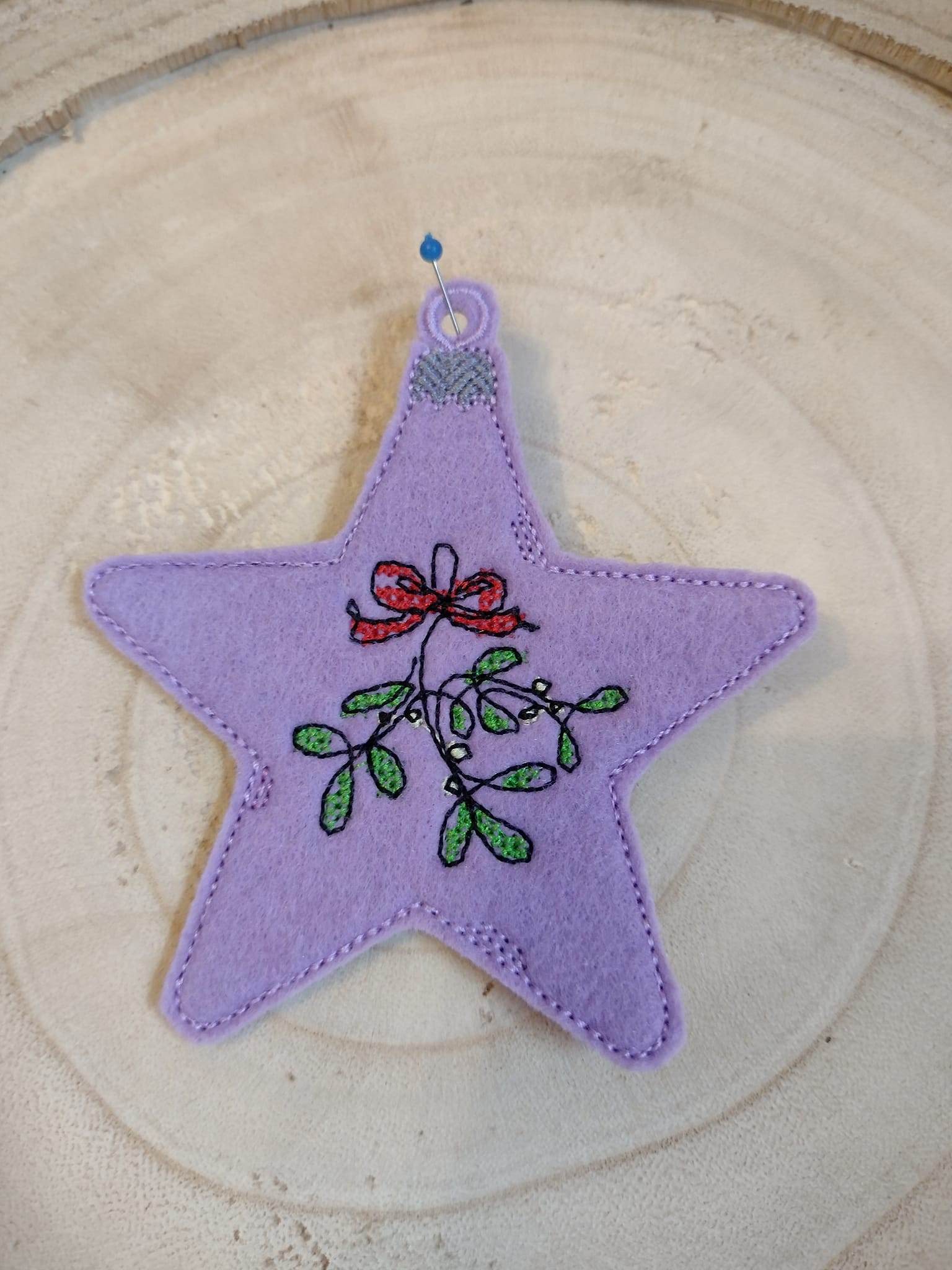 Stickdatei - Christbaumschmuck STERNE Single Line - Sewando