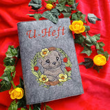Verspielter Otter mit Blumenkranz – Stickdatei für deine Stickmaschine - Sewando