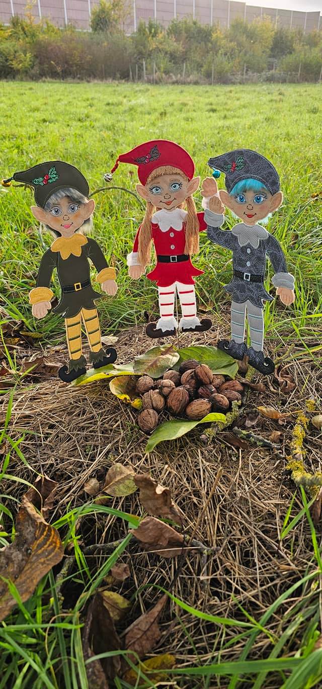 Stickdatei - Weihnachtselfen - Paar - Sewando