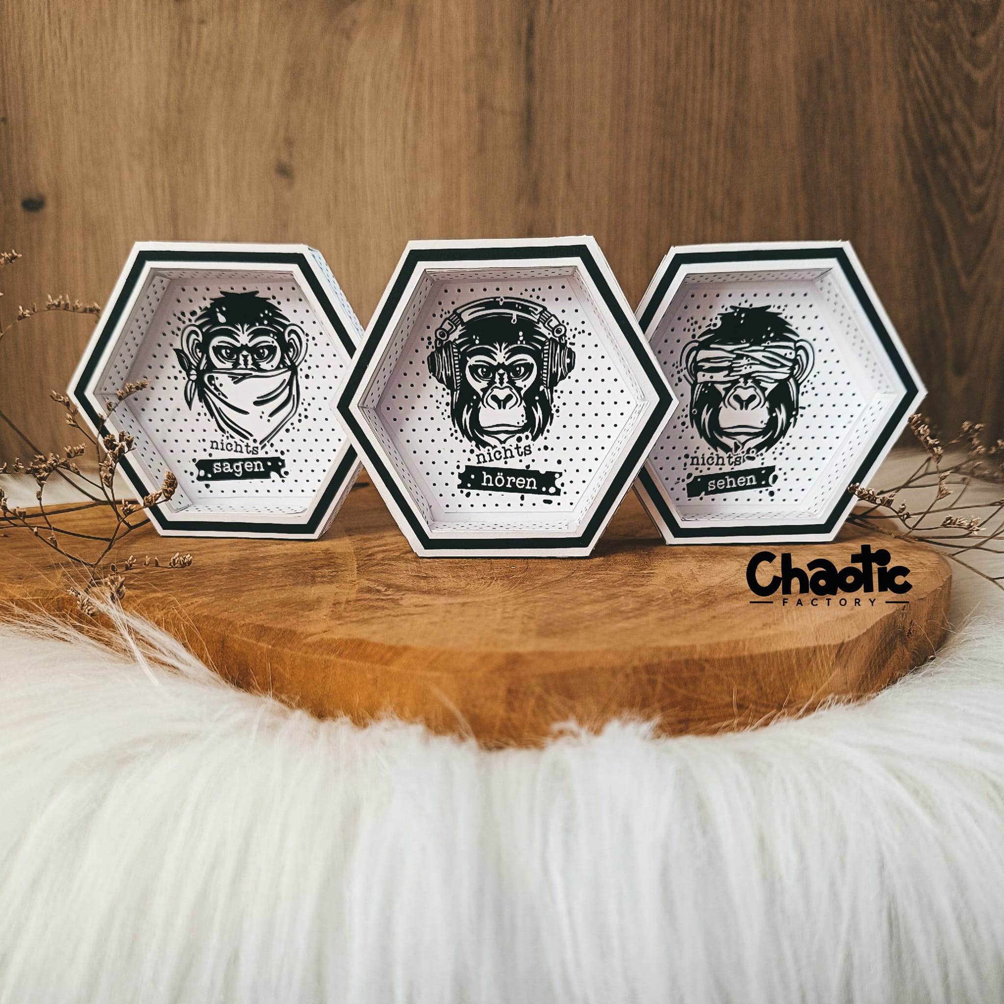 Plotterdatei Three Monkeys - Sewando