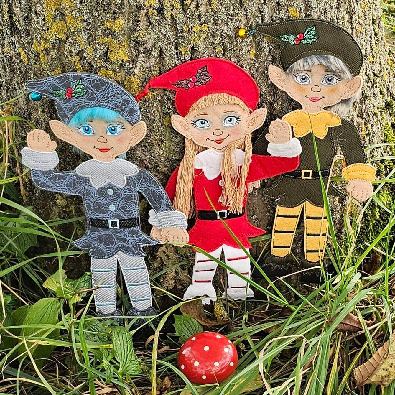 Stickdatei - Weihnachtselfen - Paar - Sewando