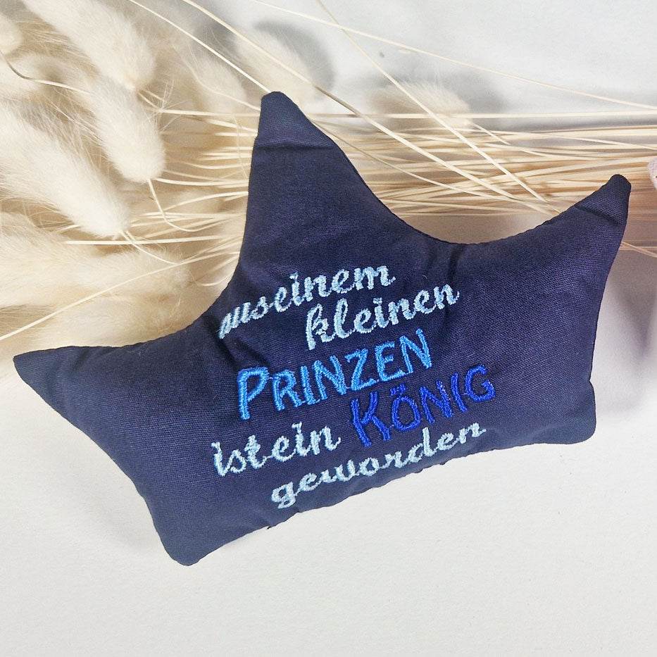 7x Stickdatei ITH Kronenkissen Prinz - Sewando
