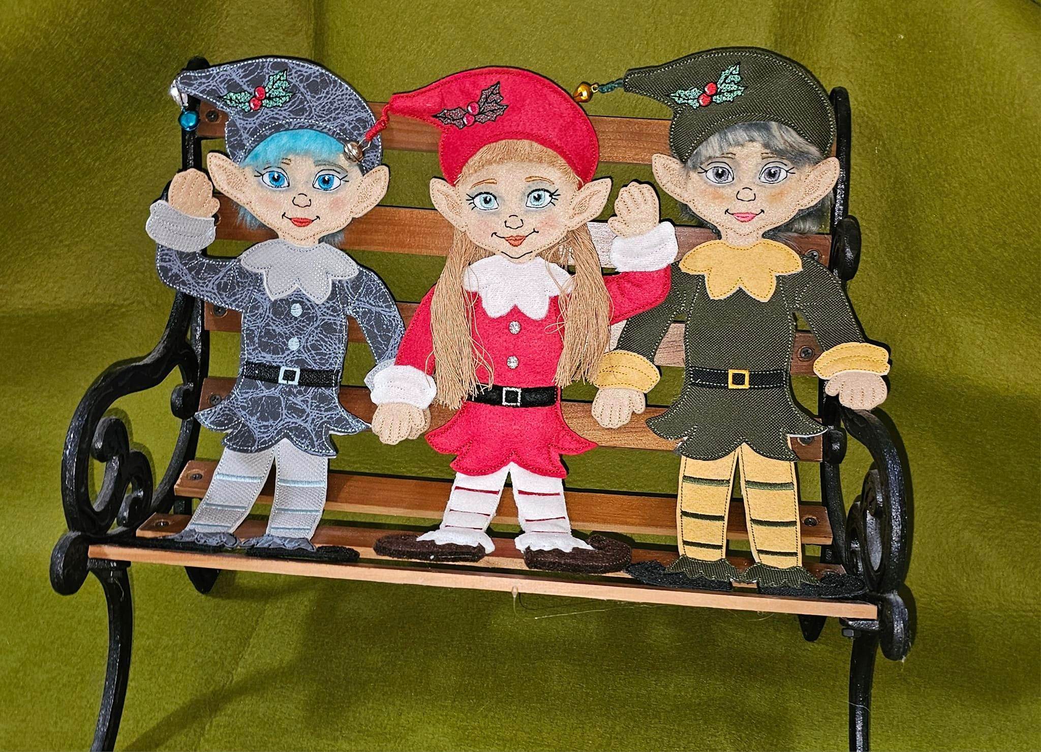 Stickdatei - Weihnachtselfen - Paar - Sewando