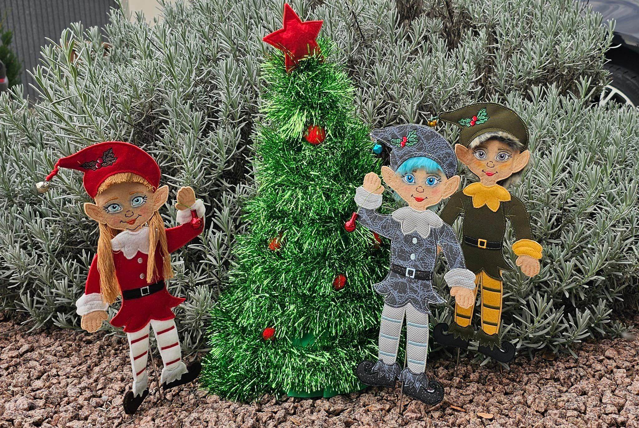 Stickdatei - Weihnachtselfen - Paar - Sewando