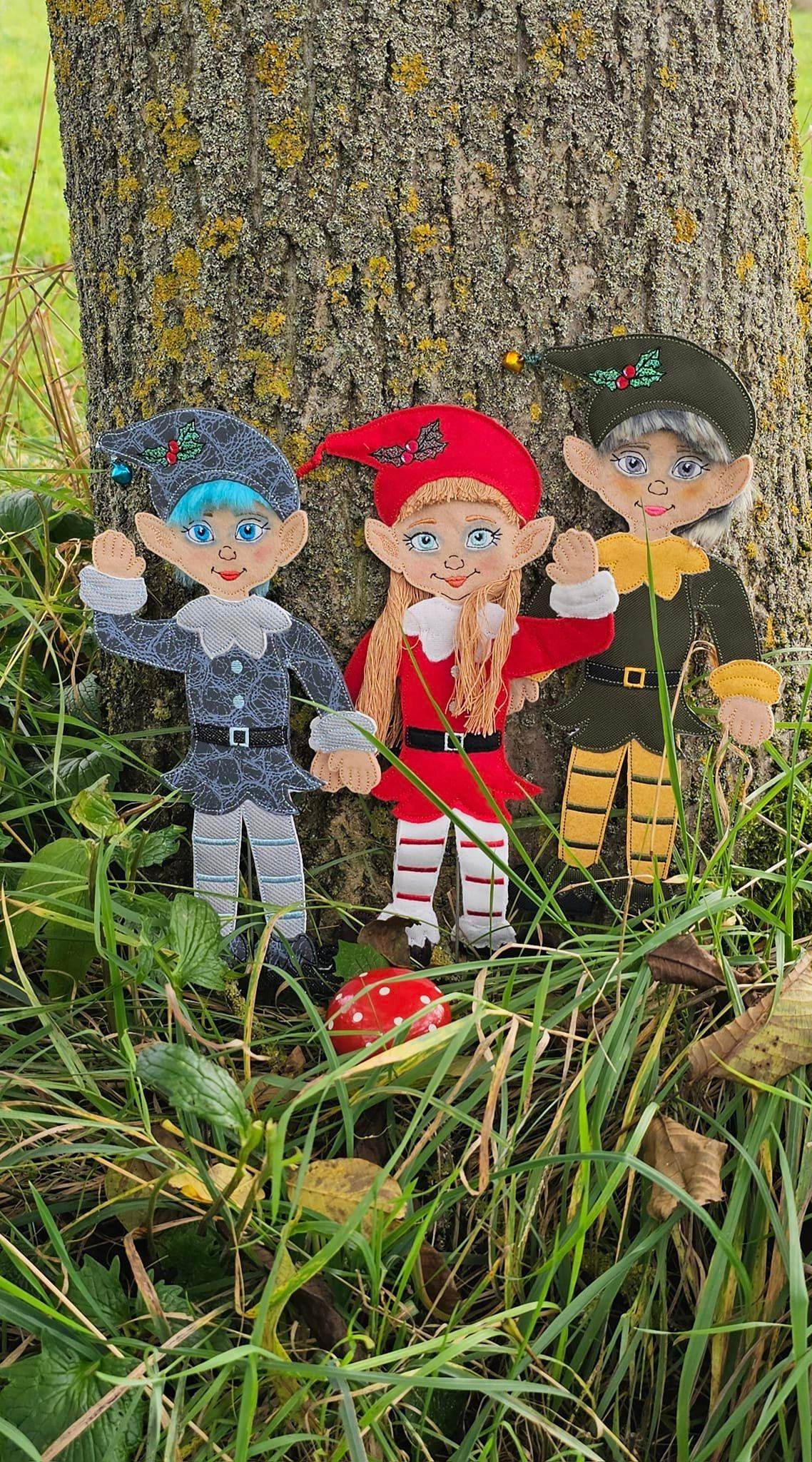 Stickdatei - Weihnachtselfen - Paar - Sewando
