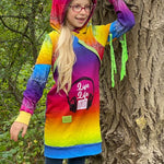 Schnittmuster *Big Grid Hoodiekleid Ballonkleid* #Kleid Gr. 62-176 - Sewando
