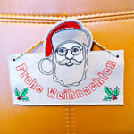 Stickdatei - Wimpel & Türhänger SANTA (in je 2 Größen) - Sewando