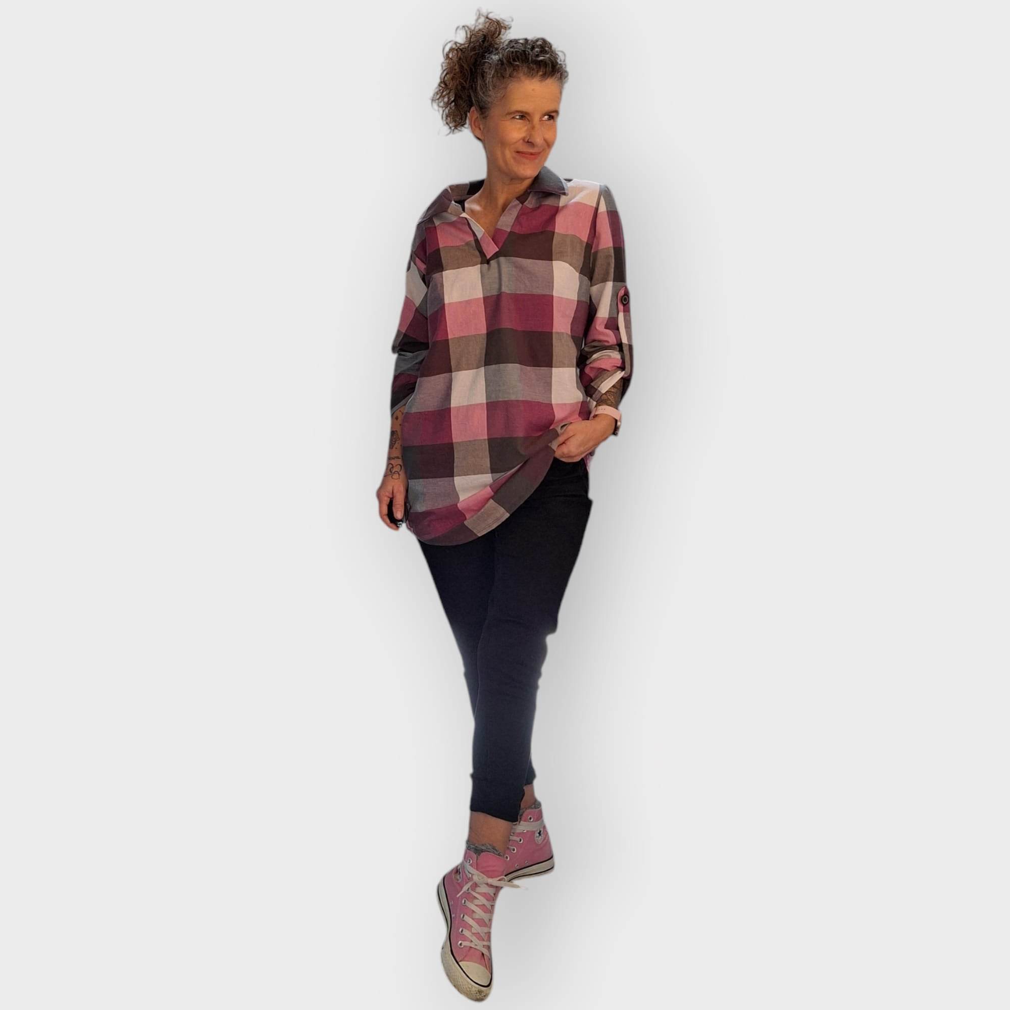 Schnittmuster Blusenshirt WEIDACH 1 - Webware Gr. 34-54 + Videoanleitung : - Sewando