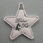 Stickdatei - Christbaumschmuck STERNE Single Line - Sewando